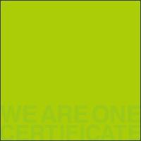 WE ARE ONE-CERTIFICATE-