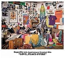 Superfly 10th Anniversary Greatest Hits LOVE, PEACE & FIREyDisc.1&Disc.2z/Superflỷ摜EWPbgʐ^